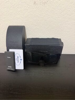 Prada Black Sunglasses with Matching Black Case